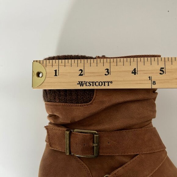 NWT Katie Slouchy Ankle Boot Suede Brown Women's Size 7.5 - Picture 9 of 9